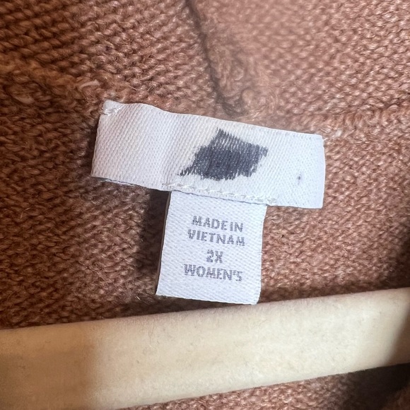 J.JILL Cowl Neck Sweater Dress in Nutmeg. Size 2XL - Picture 6 of 7